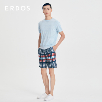 ERDOS mens 21 Spring Summer New Joker round neck with mulberry silk thin short sleeve mens T-shirt comfortable and casual
