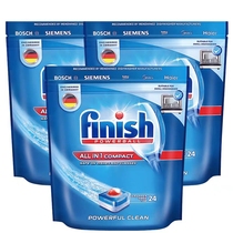 finish bright dish multi-effect dishwashing block 3 bags of a total of 72 small dishwasher special washing block soft water