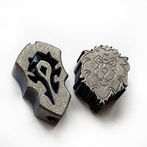 World of Warcraft titanium alloy EDC umbrella rope pendant tail rope knife pendant drop zipper head DIY jewelry pendant