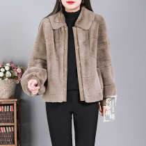 Du grid winter clothes new fur one Danish mink coat thick warm temperament high-end medium and long coat
