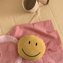 Korean home decoration ins smiling children fleece soothing pillow smiling face small pillow pendulum photo props