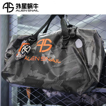 Alien snail motorcycle motorcycle riding 60 liters waterproof wear-resistant travel bag tail bag rear seat bag camouflage long-distance male