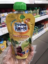 Russian Fruit Nanny Фрутоняня Fruit Puree 90g Direct mail