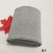 Cotton stretch knit ribbed neckline cuffs hem fabric trousers elastic edge closure sweater thread accessories
