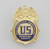 US Drug Enforcement Administration Drug Enforcement Agency DEA metal badge