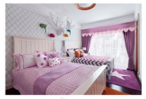 Jiameijia-drape master high-end private custom curtains pink sweetheartcloth A03-14 charm purple