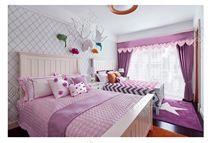 Jiameijia-Dendu Master High-end Private Custom Curtain Pink Sweetheart Cloth A03-14 Charm Purple