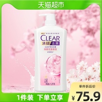 Chhnang anti-dandruff shampoo 1 2kg Sakura Qin Shuang lasting fragrance amino acid shampoo family men and women