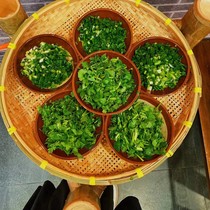 City hot pot vegetable rack special bamboo mess stall bamboo stand bamboo weaving dish old square bamboo art