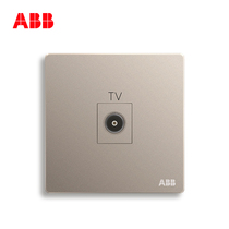 ABB switch socket frameless Xuan Zhaoxia gold wall socket panel one point of TV AF304-PG