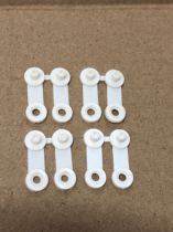 Silver flute braiding braiding braiding machine white florica buckle (4PCS)