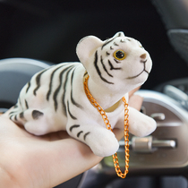 Car center console ornaments shake head little tiger 2022 year Tiger car decorations cute mascot creative personality