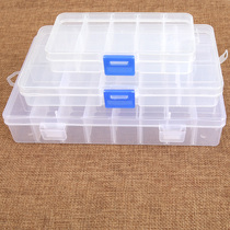 Acrylic transparent box plastic button box buttoned sub-classified containing box first decorated case loose piece box