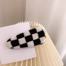 Checkerboard hairclip A077