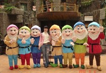 Doll props Seven dwarfs cartoon costumes Cartoon dolls Walking dolls Cartoon clothes Snow White