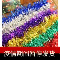 Value encrypted decorative wool New Years party festival ribbon pull flower color bar New year party rattan ribbon ribbon color flag