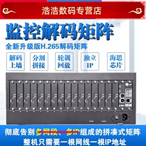 H 265 network decoder monitor digital matrix compatible Haikang Dahua 16 36 Splits 4 6 9 8 16 screen