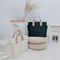 2022 new fashion Japan-Japan-South Korean mommy bag hand single shoulder inclined satchel multifunctional canvas waterproof large capacity mother and baby bag