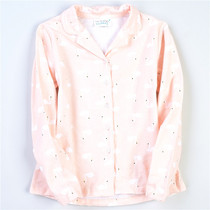 L68119 Spring and Autumn New Female Parent-Child Home Top Comfortable Cotton Little Swan Print Long Sleeve Pajamas 2.26