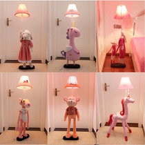 Desk lamp bedroom bedside lamp creative Nordic warm Boys and Girls cute cartoon childrens room eye protection animal lamp