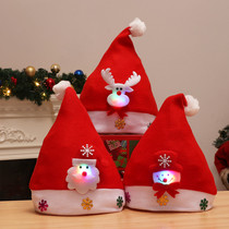 Christmas Hats Children Adult Decorative Apparel Props Christmas Gifts Small Gifts Luminous Headgear Hair Hoops
