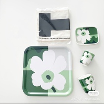 nmchic Finland Marimekko70 anniversary limited third capsule ceramic mug snack plate