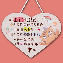 Room door sticker decoration listing sign sign sign bedroom door door layout Wall rental house cartoon cute hanging ornaments
