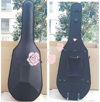 Big bass double bass case wheeled shoulder back can be dragged to check the thickened bass bag