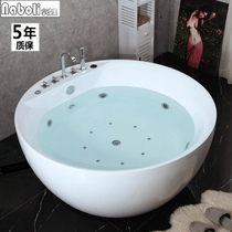 Napoli round bathtub small household free-standing bowl acrylic double massage thermostatic hotel large tub