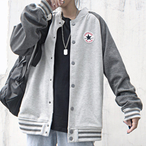 American Tide brand recommended jacket loose cotton sports casual cardigan couples baseball uniform retro tide