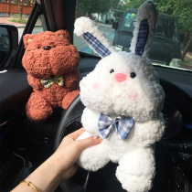 Haggi Rabbit Fur Suede Paparazzi car Bamboo Charcoal Bag Car Interior Removal of Peculiar Smell Formaldehyde Activated Carbon Ladle Pendulum