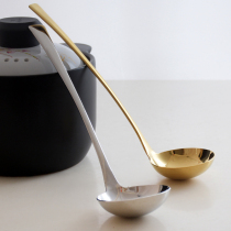 304 stainless steel thickened soup spoon Colander Creative long handle soup shell Common soup spoon Kitchen soup porridge spoon
