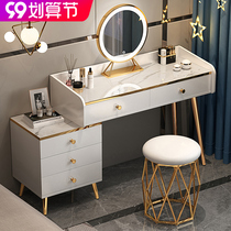 Dressing table light luxury bedroom storage cabinet integrated modern simple ins Wind Net red makeup table small makeup table