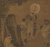 Qing Huang Shen (Biography) Cattle Horn Hangshu Picture Ultra HD electronic picture decoration inkjet identification copy material