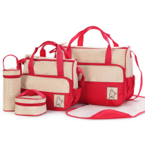 Mummy bag multi-function Yao cloth size five-piece mommy bag 5-piece portable set bag