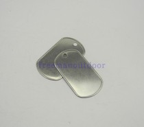 Stainless steel dog tag US military rolling edge polishing dog tag US military identity brand US dog dog tag dog tag