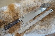 Bo Life Xinguo rwl34 cpm154 Powder steel cutting cattle knife semi-mirror widened multi-purpose