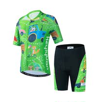 Guest Yiyuan Children's Riding Suit Bicycle Pants Summer Short Sleeve Bicycle Jacket Mountain Bike Suit Breathable