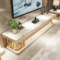 Postmodern light luxury Marble TV cabinet Coffee table Luxury living room combination paste shell simple large household cabinet