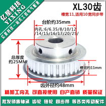 Synchronous wheel XL30 tooth synchronous wheel inner hole 5 6 6 35 8 10 10 12 12 7 12 14 14 15 15 20 20