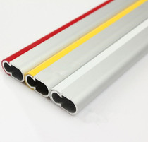 High-grade wardrobe thickened clothes rod clothes rod aluminum alloy non-slip hardware accessories wardrobe rod clothes pipe
