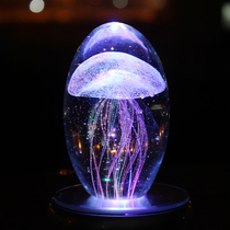 Valentines Day Crystal Ball Jellyfish Music Box Birthday Gift Girls Music Box Men Send Girlfriend School Gifts