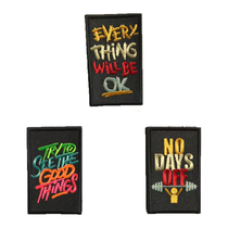 Life Inspiring Life Heartager Chicken Soup Series Magic Stick Embroidery Arm Badge Outdoor Cloth Badges