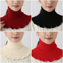 Autumn and winter scarf mens and womens cervical vertebrae false collar thickened warm wool thread neck sleeve knitted neck scarf to keep warm