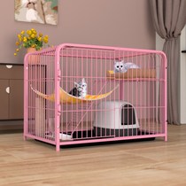 Encrypted cat cage Two-story cat villa Home indoor large free space with toilet One-piece small cat house