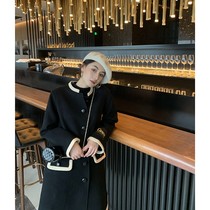 TAKE ALL big cashmere color classic retro inclusive good fashion suction sunny heavy double-sided tweed coat