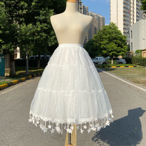 Skirt Support Lolita Spineless Soft Yarn Medium Long Loretta Daily Cloud-Lined Skirt Extension Bracing for the Festive Affair