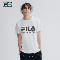FILA FUSION FILA TIDE brand short-sleeved T-shirt couple 2021 summer breathable casual clothes sportswear mens and womens T