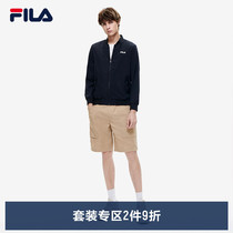 FILA File Official Mens Fashion Suit 2022 Summer Light Thin Jacket Shorts Casual Sports Suit