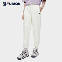 FILA FUSION Fila tide brand ladies woven trousers 2023 spring new loose fashion casual sports pants
